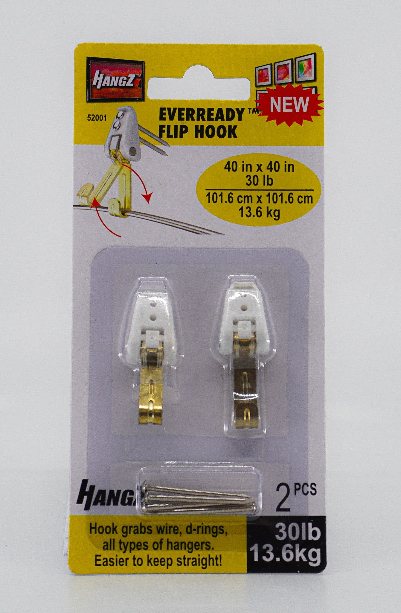 Everready Picture Hook Single Holds 20lbs 52001