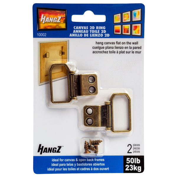 HangZ 50lb Canvas 2 Hole D Ring Hanger 10002