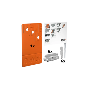 HangZ 6 Clip 6 Screw 6 Plug 1 Drilling Template Instruction Card Installation Kit