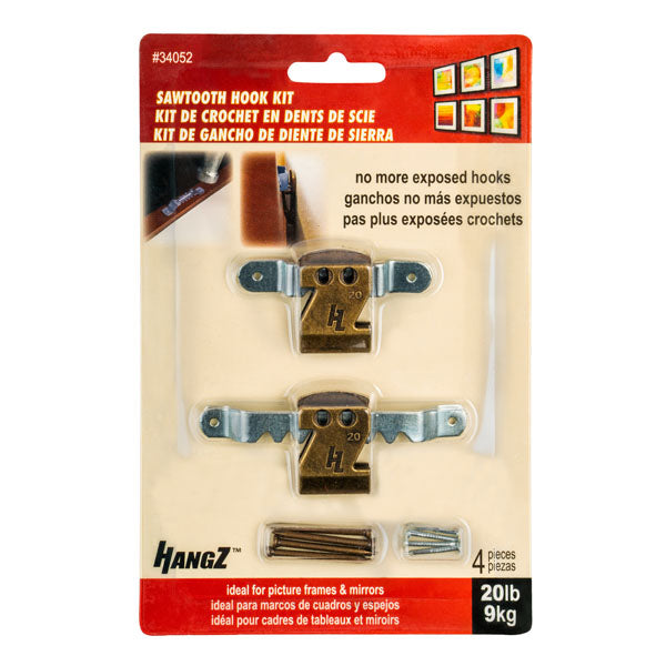 HangZ 20lb Sawtooth Hook Kit 34052