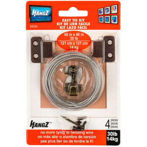 HangZ 30lb Easy Tie 2 Hole D Ring Kit 34054