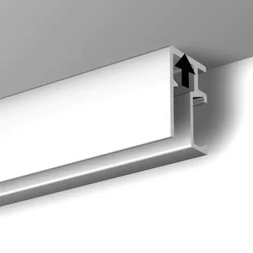 HangZ Gallery Rail in White for Gallery Rail System 6.5ft
