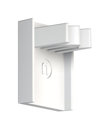 HangZ End Cap & Corner Connector in White for Gallery Rail System