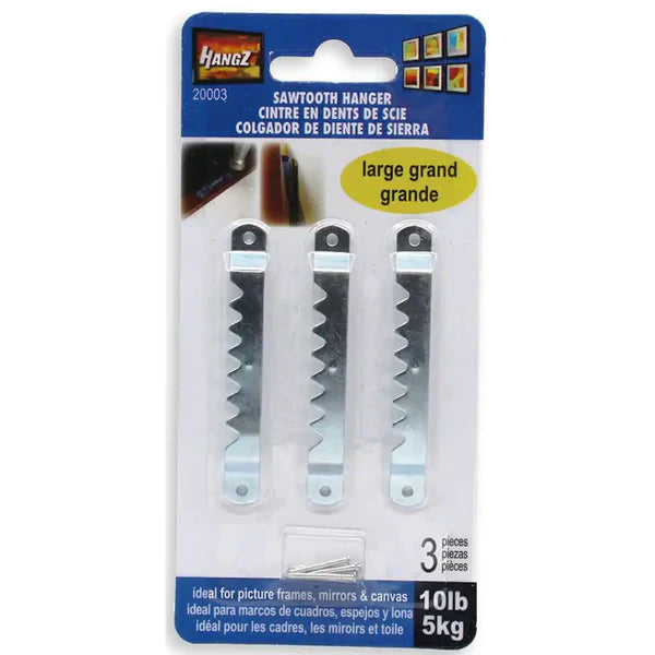 HangZ 10lb Sawtooth Hanger 20002, 20002B, 20003, 20003B