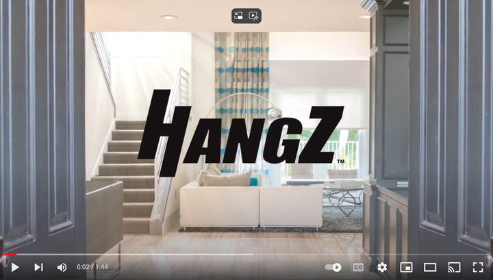 Hang Canvas with HangZ Sawtooth Hanger & Hook