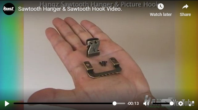 Sawtooth Hanger and Sawtooth Hook Video