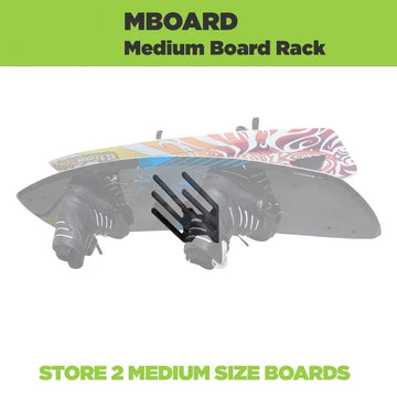 Horizontal Board Mount Wall Rack, Wakeboard Rack, Skateboard Rack & Skimboard Rack