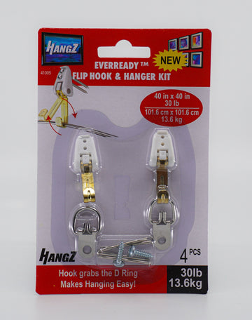 Everready Flip Hook Kit Picture Hook Single Holds 30lbs 41005