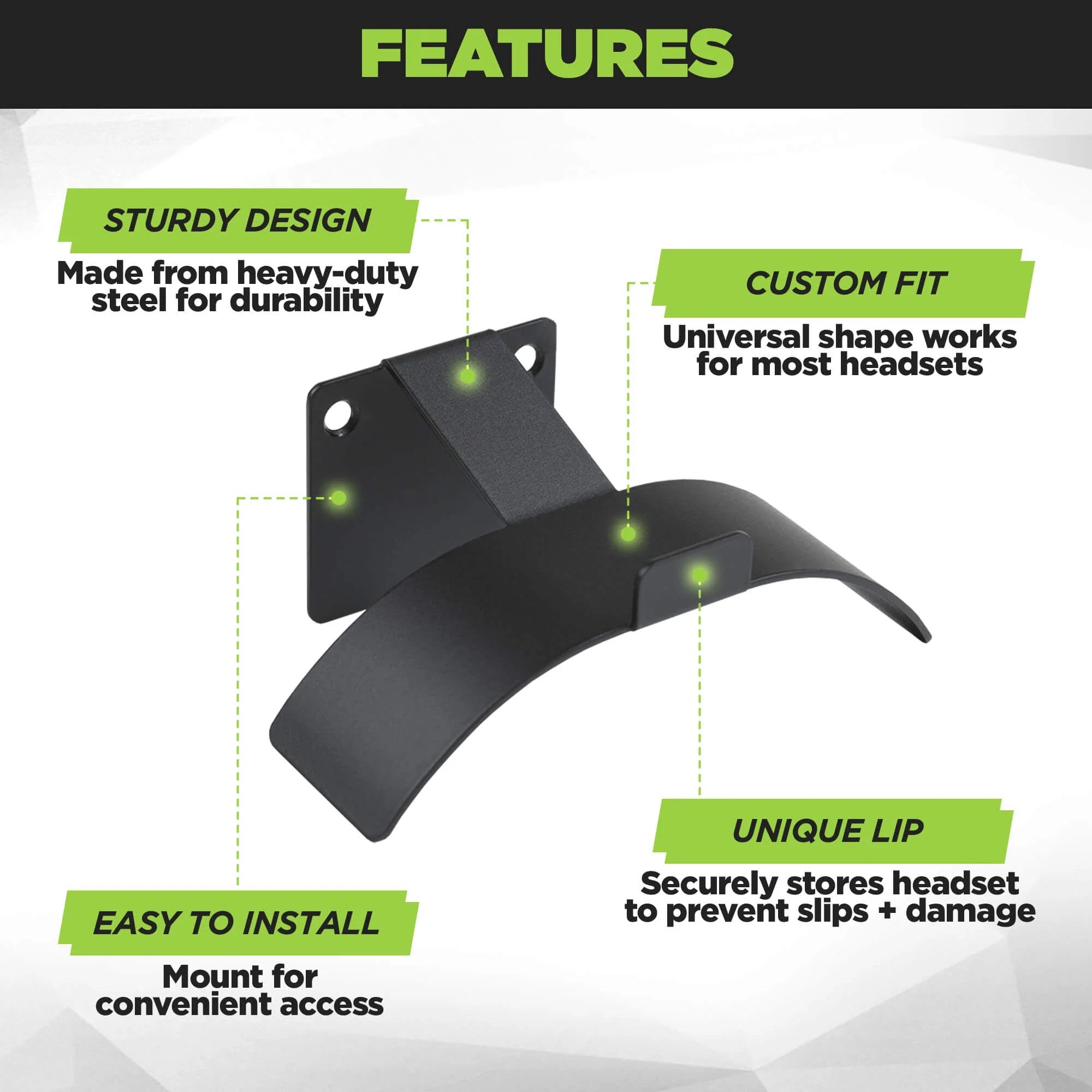 Universal Headset Wall Mount