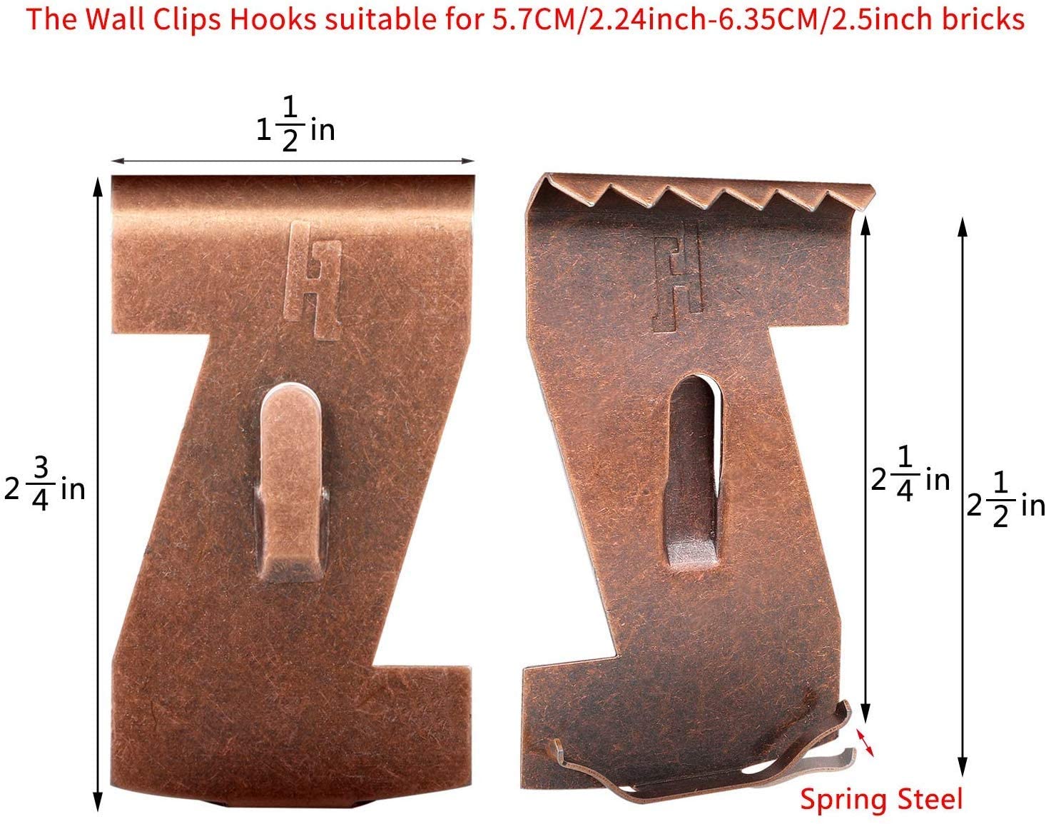 HangZ 10lb Brick Hook (2-Pack) 55559