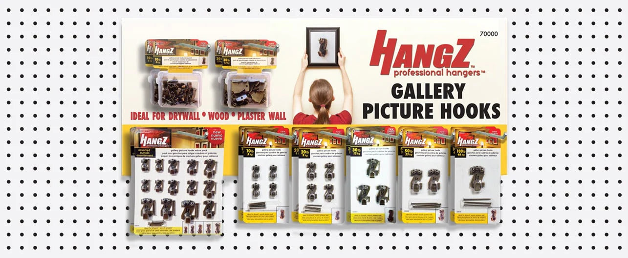 HangZ Conventional Hangers 10-100lb Bulk Packs 50581B, 50582B, 50583B,  50585B, 50586B