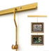 HangZ Brass Gallery Rod 5ft, 6ft, 8ft Kits 63001, 63002, 63003 Holds up to 70lb Available in kit or sold separately