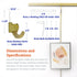 HangZ Brass Gallery Rod 5ft, 6ft, 8ft Kits 63001, 63002, 63003 Holds up to 70lb Available in kit or sold separately