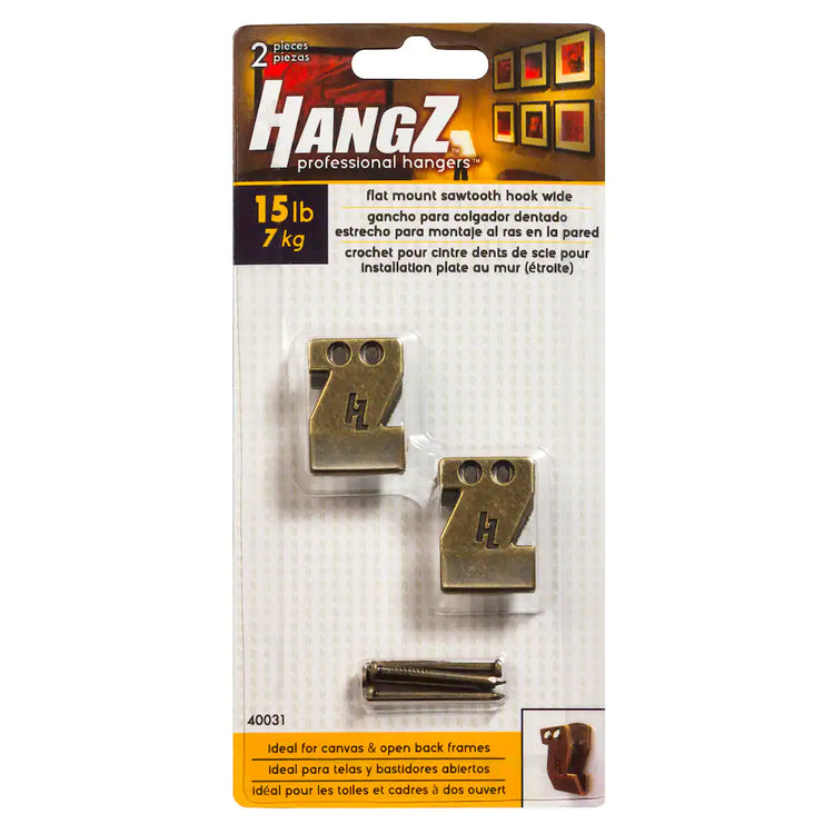 HangZ 15lb Canvas Sawtooth Hooks 40031 40031B
