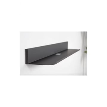 Reversible No Stud Sound Bar Shelf Radius Ends - Black