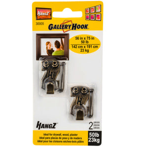 HangZ Gallery 50lb. Picture Hooks