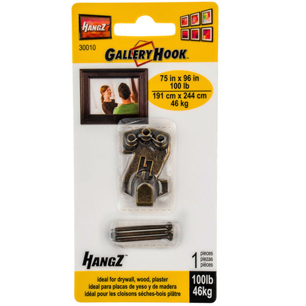 HangZ Gallery 100lb. Picture Hooks