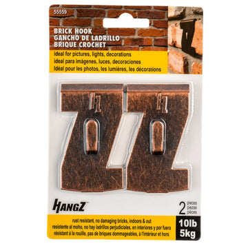 HangZ 10lb Brick Hook (2-Pack) 55559