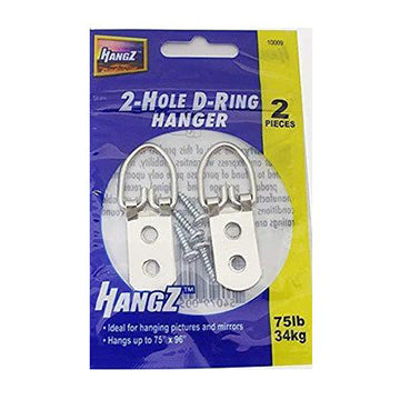 HangZ 75lb 2 Hole D Ring 10009, 10009B