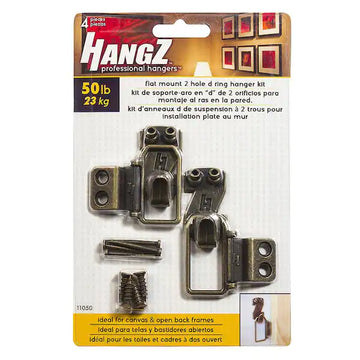 HangZ 50lb Canvas 2 Hole D Ring Hanger Kit 11050